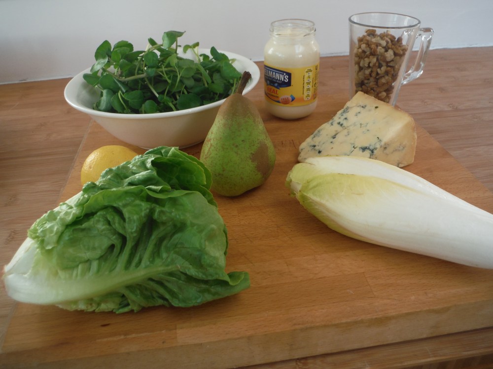 Ingredients on a chopping board