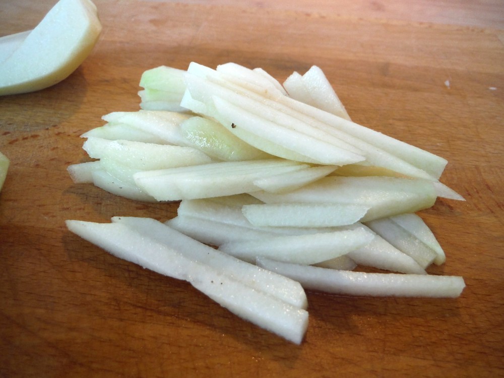 刻んだナシ pear batons