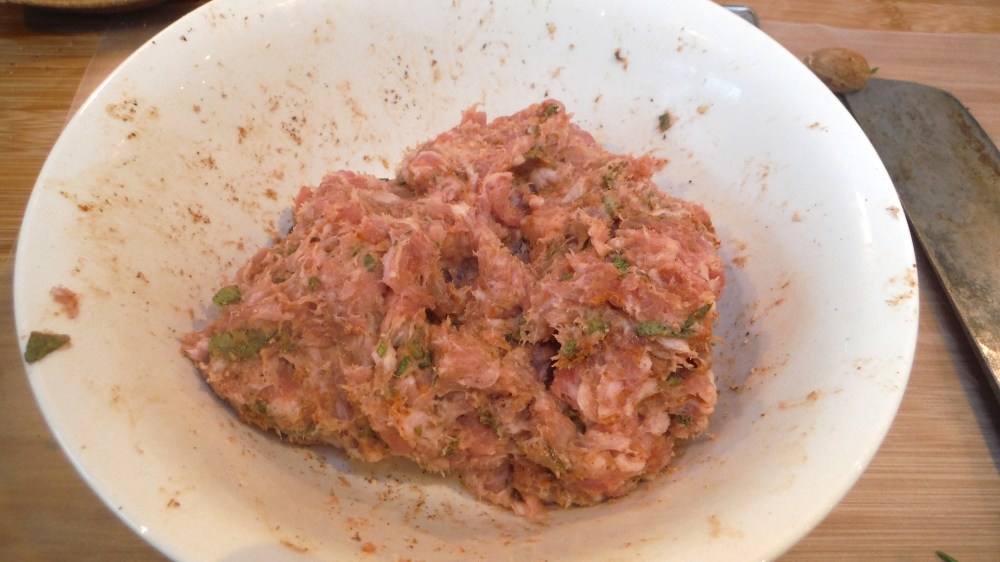 ソーセージの挽肉