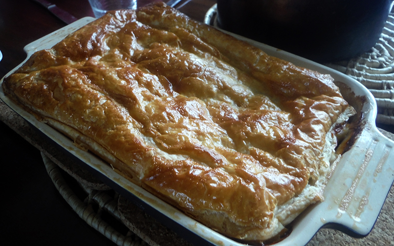 焼いたラビットパイ