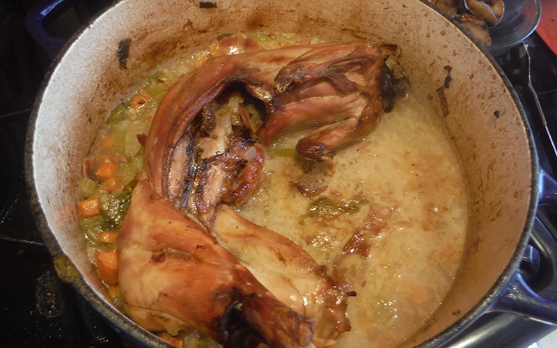 パンにいウサギ