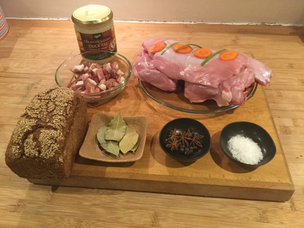 ポットのウサギの材料