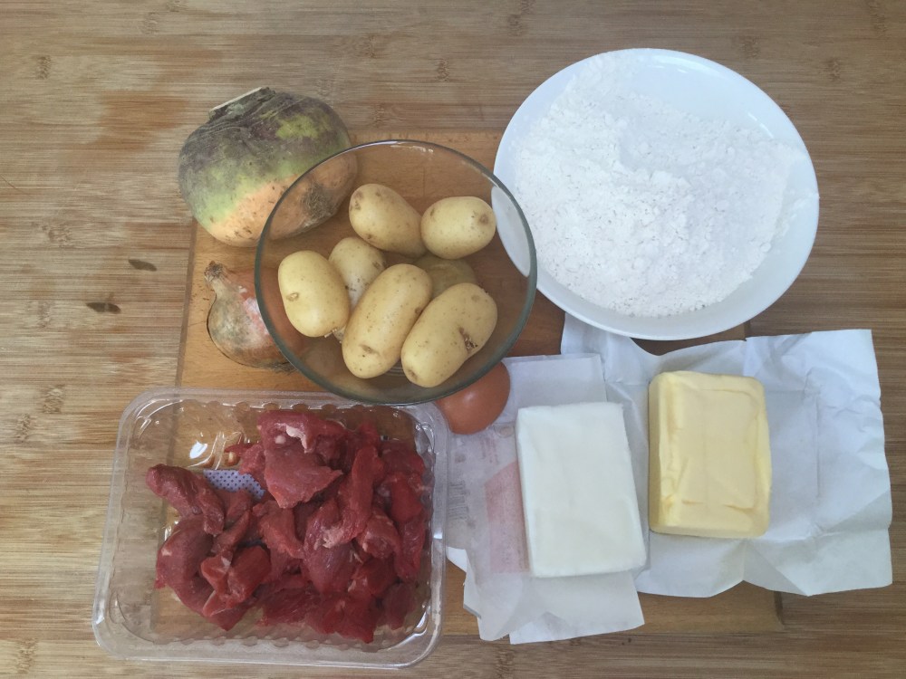 コーニッシュパスティの材料