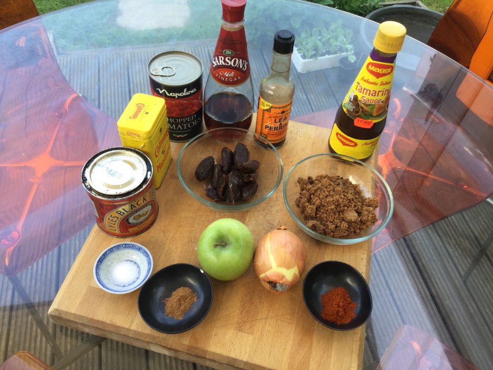 ブラウンソースの材料